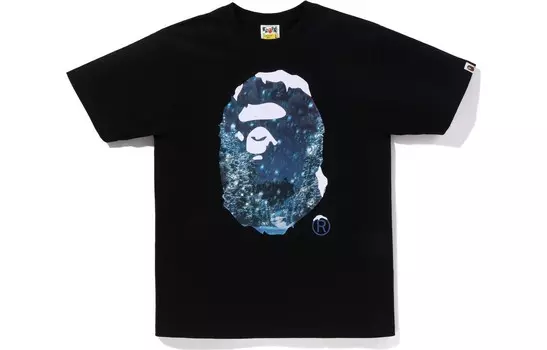 Футболка из рождественской капсульной серии унисекс A Bathing Ape, черный