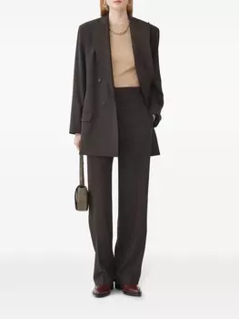 Футболка из рубчатого трикотажа Fabiana Filippi, коричневый