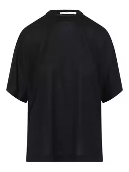 Футболка из шелка Carven, черный