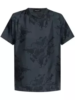 Футболка из шелка Fabiana Filippi, серый