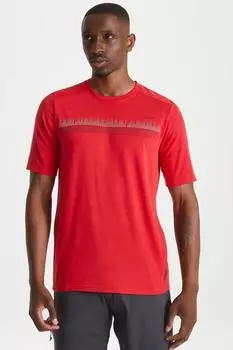 Футболка из смеси хлопка Dynamic с короткими рукавами Craghoppers, красный