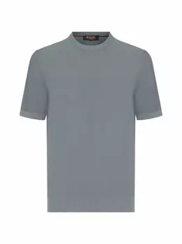 Футболка из смеси хлопка и шелка Loro Piana