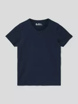 Футболка из смесового хлопка G.O.L., темно-синий