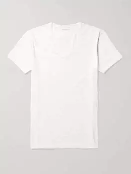 Футболка из смесового хлопка Jack Pima DEREK ROSE, белый