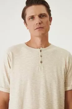 Футболка из смесового льна Medicine, бежевый