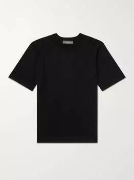 Футболка из смесовой шерсти мериноса NORSE PROJECTS ARKTISK, черный