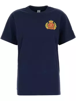 Футболка из спортивного и богатого хлопка Sporty & Rich, синий