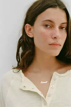 Футболка из сырого хлопка ZARA, желтый