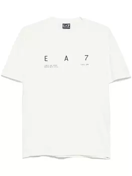 Футболка из технического джерси Ea7 Emporio Armani, белый