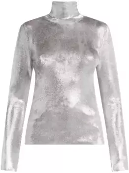Футболка из ткани ламе TOM FORD, серый