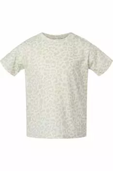 Футболка из тонкого трикотажа для малышей Rabbit Skins, цвет natural leopard