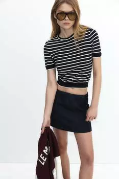 Футболка из тонкой вязки H&M, мультиколор