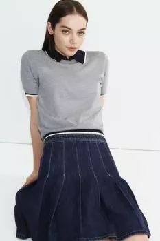 Футболка из тонкой вязки H&M, серый