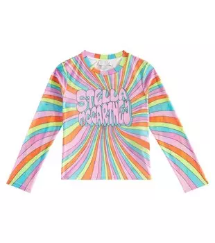 Футболка из тюля Stella Mccartney, мультиколор
