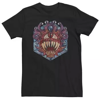 Футболка из витража Big & Tall Dungeons And Dragons Beholder Licensed Character, черный