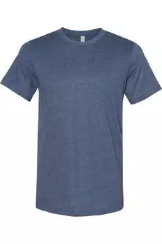 Футболка из замши BELLA + CANVAS, цвет heather navy