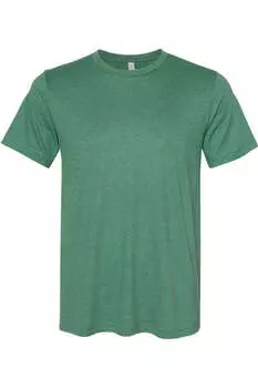 Футболка из замши BELLA + CANVAS, цвет heather grass green