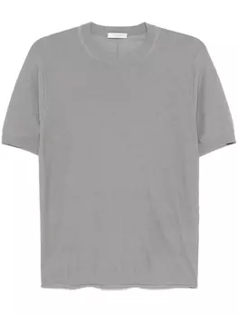 Футболка изнаночной вязки Paolo Pecora, серый