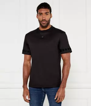 Футболка изношена Oversize fit Hugo, черный