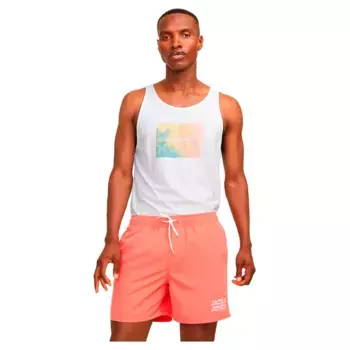 Футболка Jack & Jones 12255354 Aruba Sunset, белый
