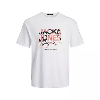 Футболка Jack & Jones 12261579 Aruba Branding, белый