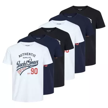 Футболка Jack & Jones 6er Pack, белый