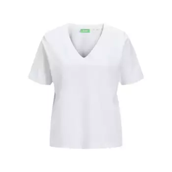 Футболка Jack & Jones Annie Reg JJXX short sleeve v neck, белый