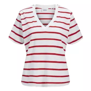Футболка Jack & Jones Annie Reg JJXX short sleeve v neck, белый
