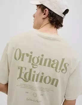 Футболка Jack & Jones античного белого цвета
