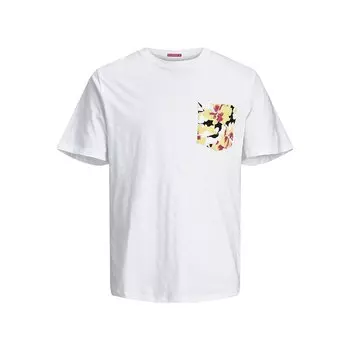 Футболка Jack & Jones Aruba Abstract Aop Pocket, белый