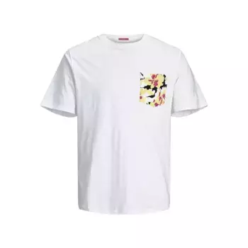Футболка Jack & Jones Aruba Abstract Aop Pocket, белый