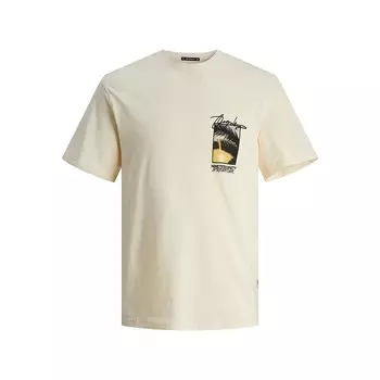 Футболка Jack & Jones Aruba Photo, бежевый