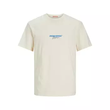 Футболка Jack & Jones Aruba Puff Branding, бежевый