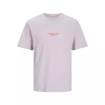 Футболка Jack & Jones Aruba Puff Branding, фиолетовый