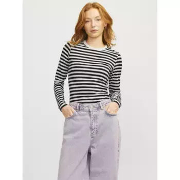 Футболка Jack & Jones Celine Gigi Str Stripe JJXX, черный