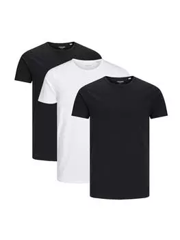 Футболка Jack & Jones, черный/белый