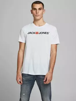 Футболка Jack & Jones CORP LOGO, белый