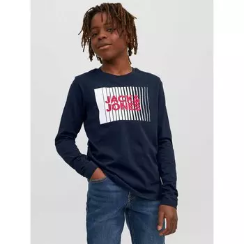 Футболка Jack & Jones Corp Logo Play Long Sleeve O Neck, синий