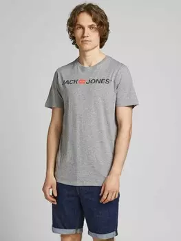 Футболка Jack & Jones CORP LOGO, серый