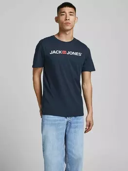 Футболка Jack & Jones CORP LOGO, синий