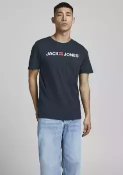 Футболка Jack & Jones "CORP LOGO TEE", цвет морской волны