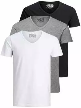 Футболка Jack & Jones, цвет black/grey/white