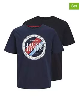 Футболка Jack & Jones, цвет dunkelblau/schwarz