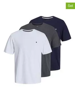 Футболка Jack & Jones, цвет dunkelblau/wei/anthrazit