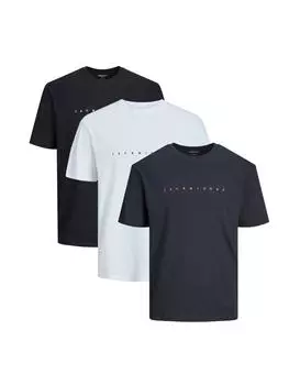 Футболка Jack & Jones, цвет dunkelblau/wei/schwarz