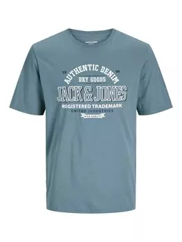 Футболка JACK & JONES, цвет marine blue/Cyan blue