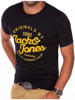 Футболка Jack & Jones, цвет schwarz/gelb