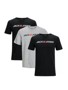 Футболка Jack & Jones, цвет schwarz/grau