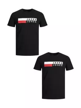 Футболка Jack & Jones, цвет schwarz/rot