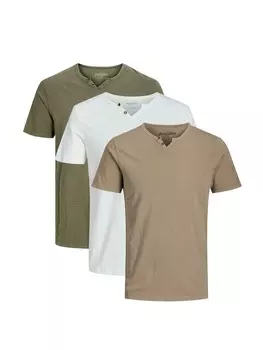 Футболка Jack & Jones, цвет wei/beige/grn